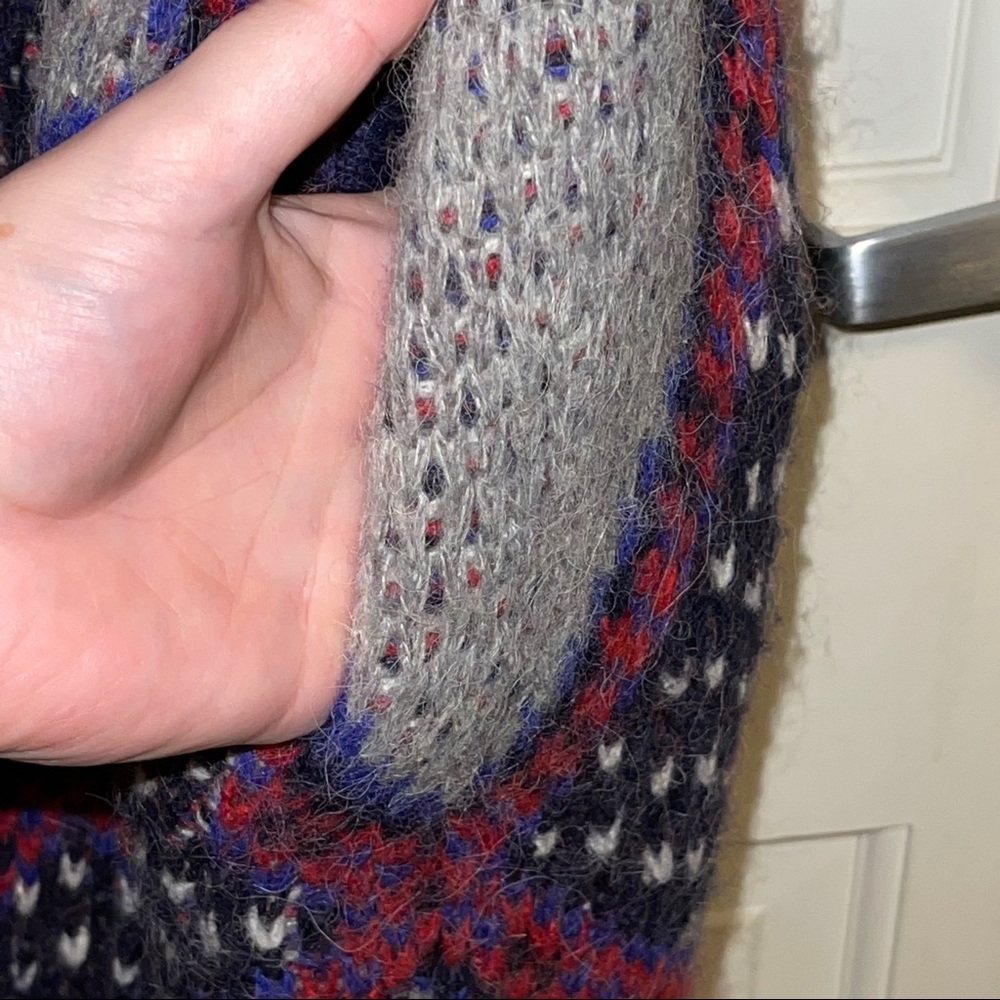 Tommy Hilfiger Sweater Coat Toggle Pockets Alpaca - Picture 8 of 12